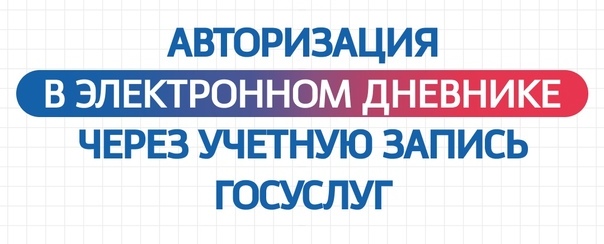 Авторизация в электронном дневнике через учетную запись Госуслуг.